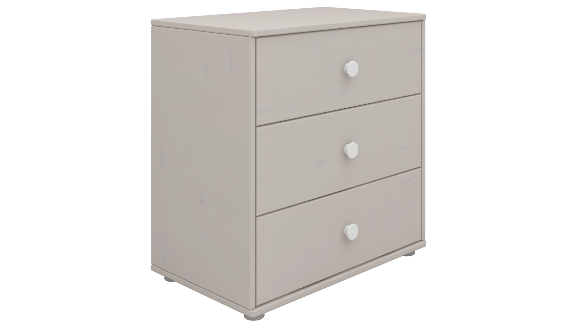 Schubladenkommode Flexa® aus Holz in Grau FLEXA® Kindermöbel Serie Classic - Kommode Grau & Weiß - drei Schubladen, Breite ca. 72 cm